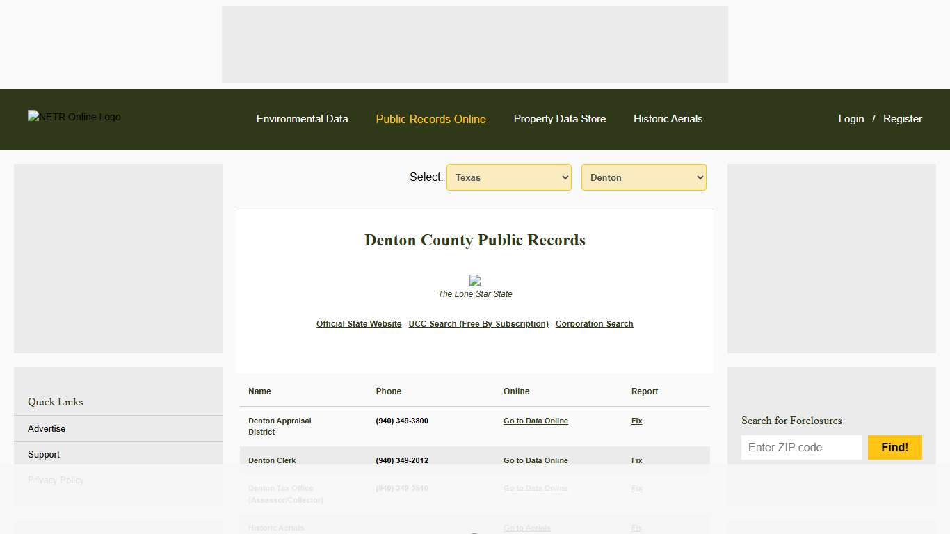NETR Online • Denton • Denton Public Records, Search Denton Records, Denton Property Tax, Texas Property Search, Texas Assessor