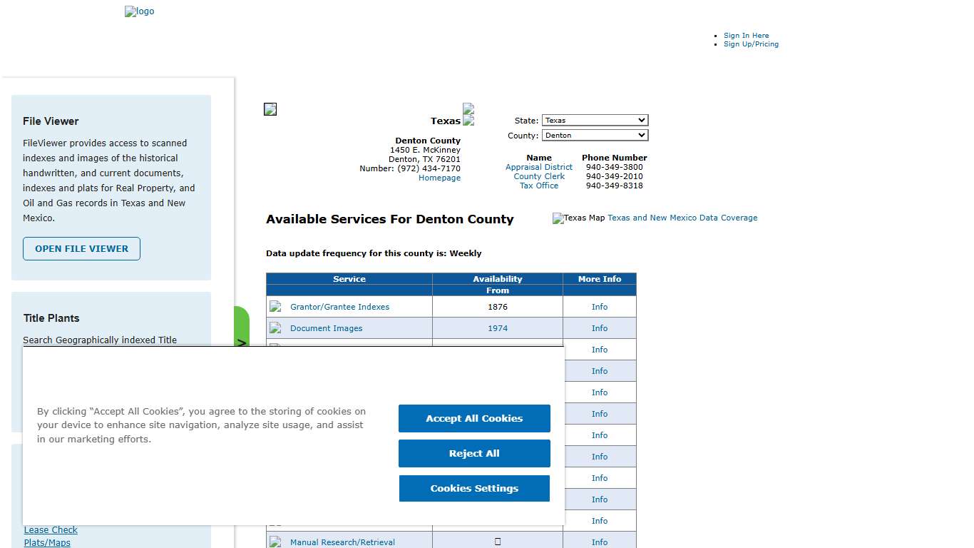 Search Denton County Public Property Records Online CourthouseDirect.com
